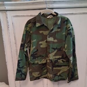 Vintage Original Camouflage Military Jacket